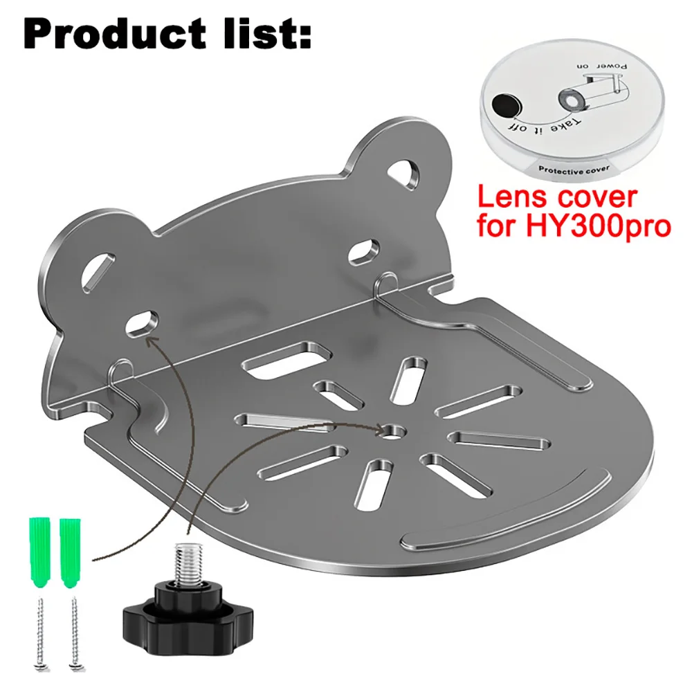 DITONG ﻿   Suporte de projetor de montagem em parede compatível com projetores HY300 Pro Suporte de metal resistente e durável