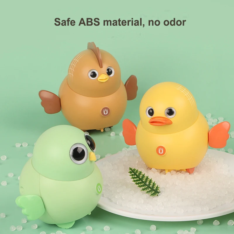 赤ちゃんのための電気oothing Duckのおもちゃ、音付きのアヒル、光と音楽、磁気、かわいい、ギフト
