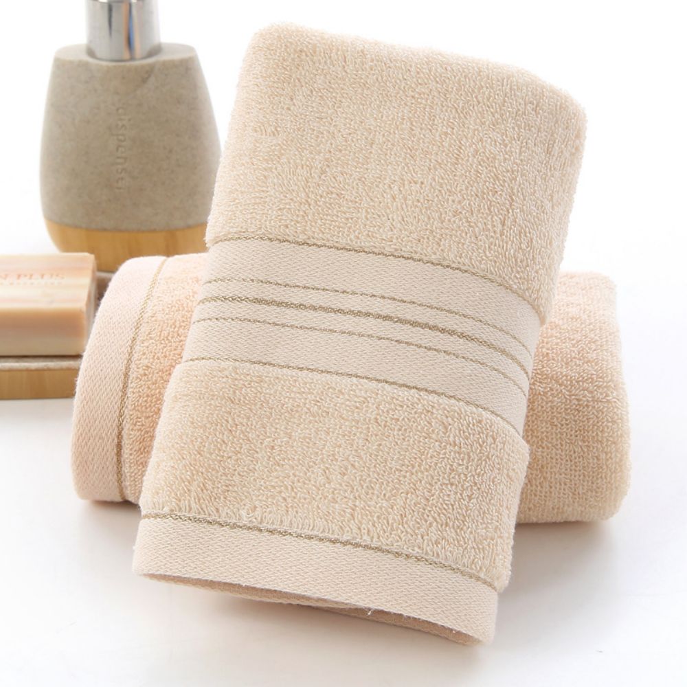 1 toalha de rosto de banheiro de algodão grosso para casais domésticos 75x35cm