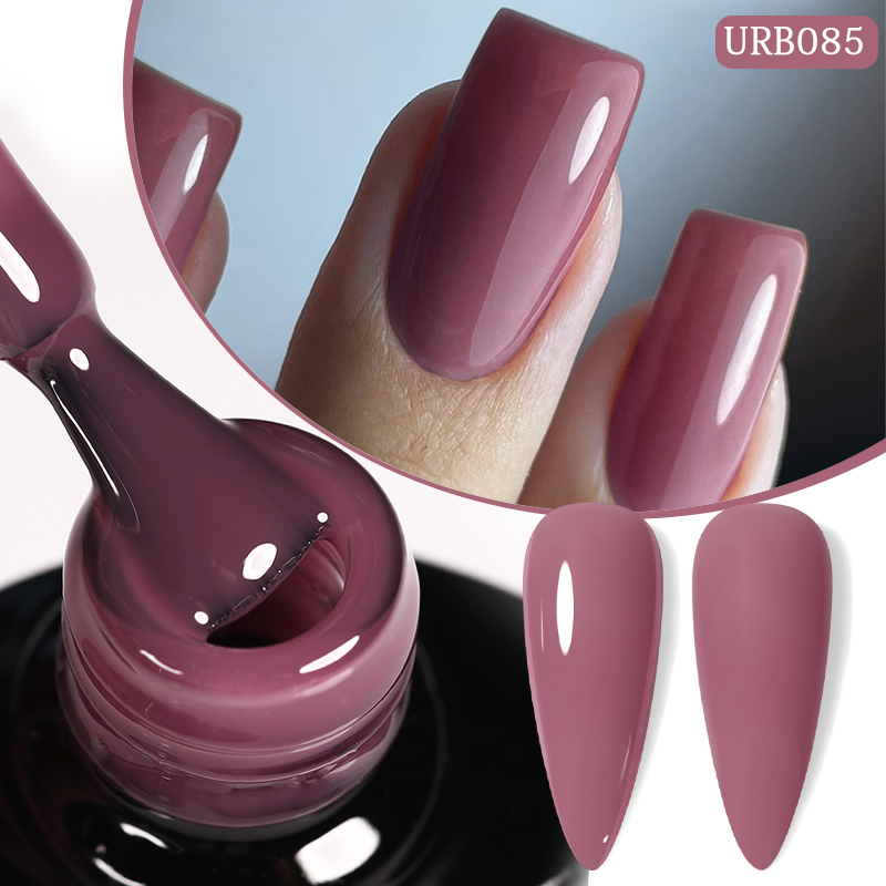 UR SUGAR 7ml Pink Nude Natural Rubber Base Gel Nail Polish Semi Permanent Chrome Sequins Soak Off Construction UV Gel Varnish