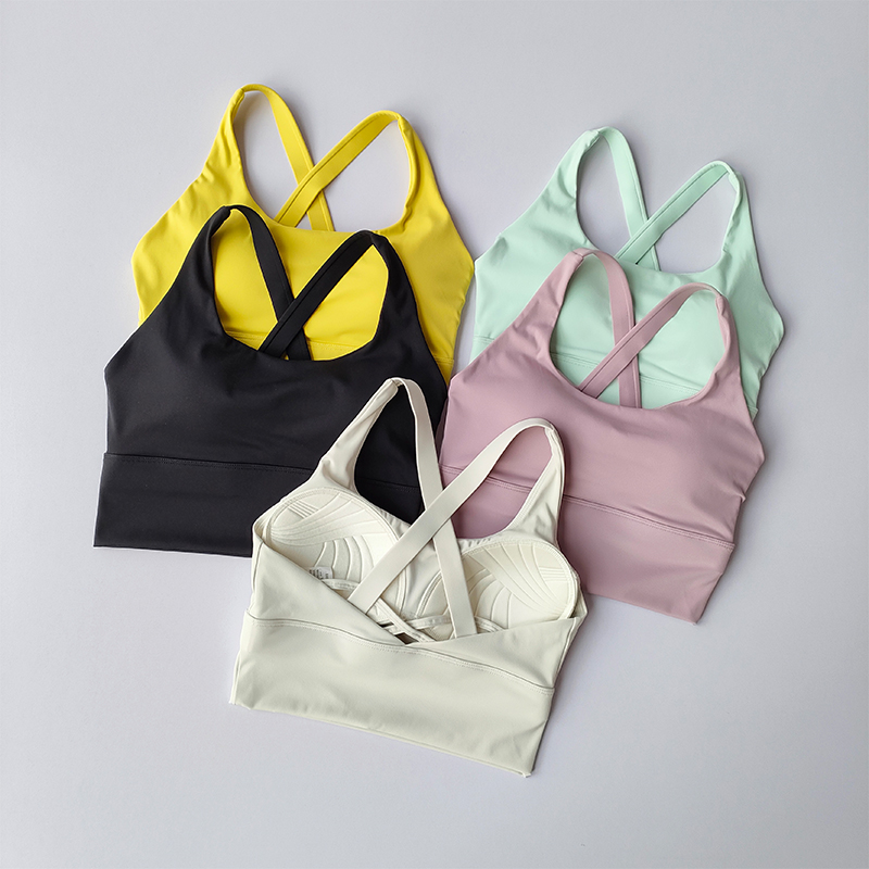 Colección de Sujetadores deportivos todo en uno, pecho profesional de alta intensidad a prueba de golpes, sujetador para correr, Yoga, Fitness, tela de verano