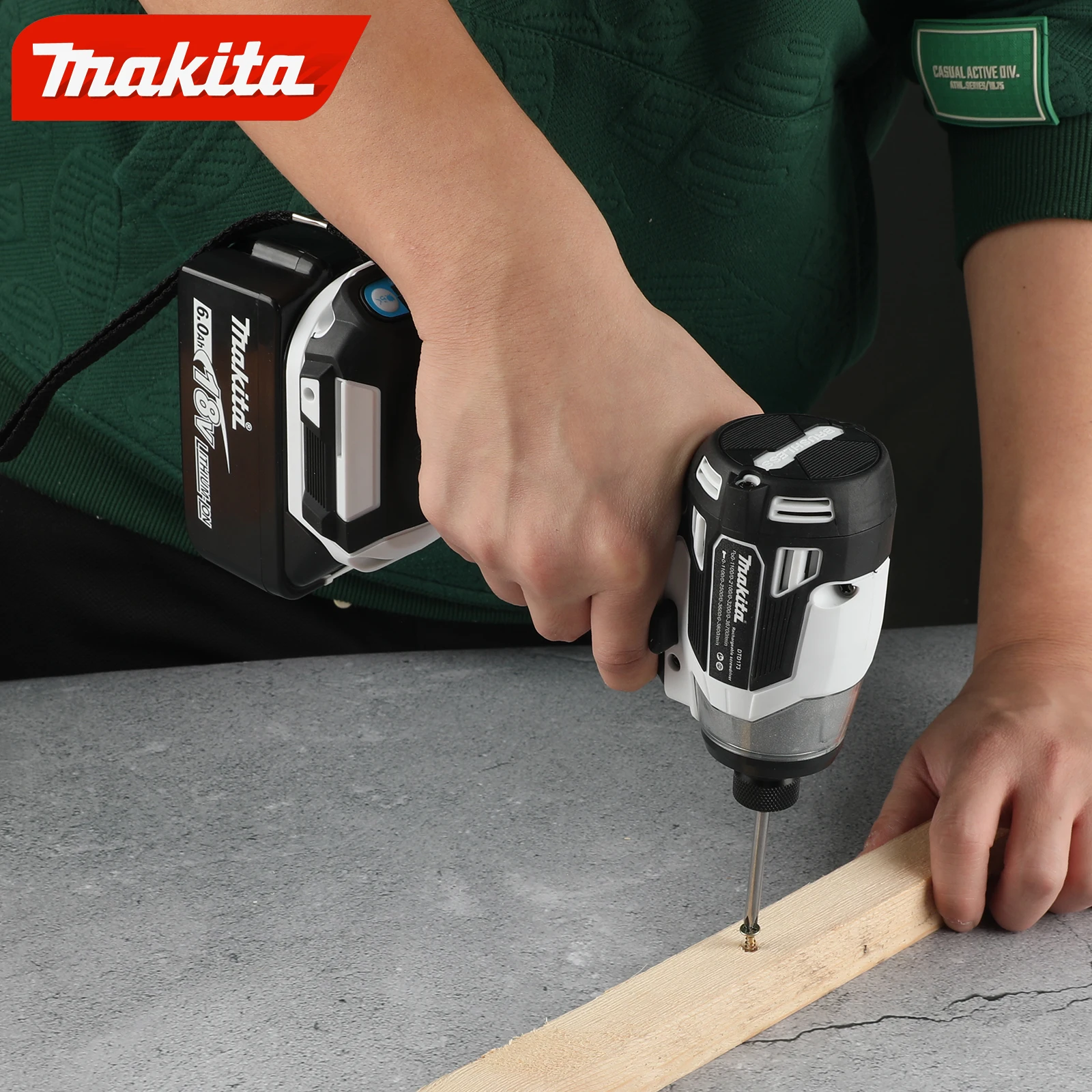 Makita DTD173 1800rpm Cordless Impact Driver 180Nm Brushless Motor Electric Drill Wood/Bolt/T-Mode For Makita 18V