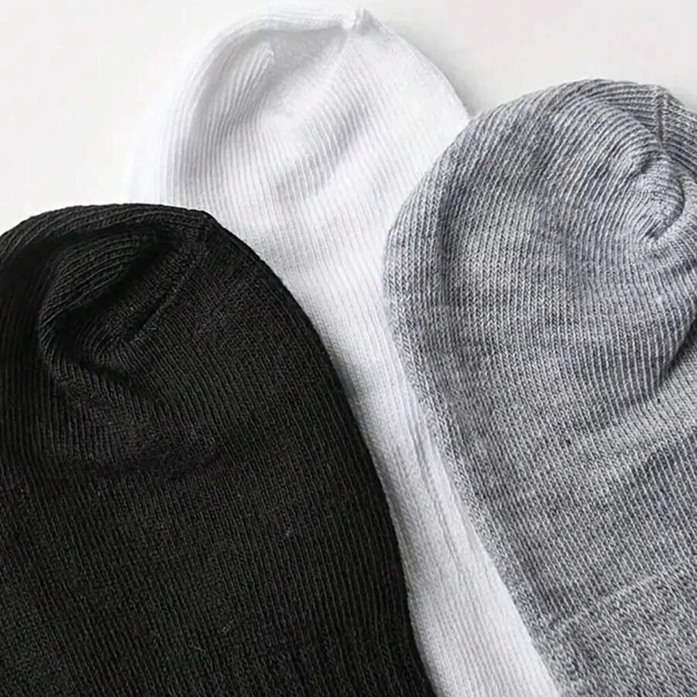 5 pares de calcetines deportivos de tubo bajo para hombre, calcetines informales transpirables a la moda y bien combinados para hombre, ropa de primavera y verano
