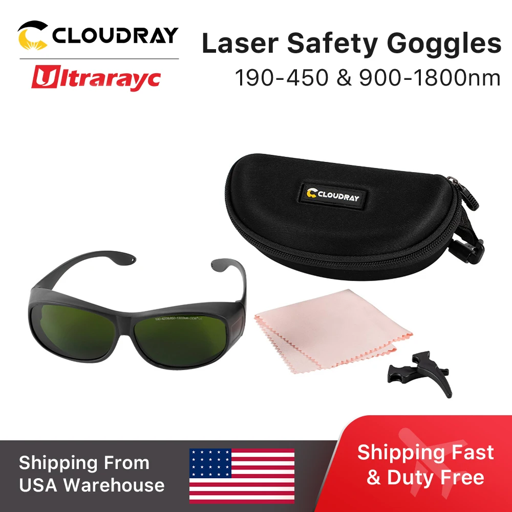 Ultrarayc 1064nm Laser Safety Goggles Protective Glasses Shield Protection Eyewear Style C 850nm-1300nm For YAG DPSS Fiber Laser