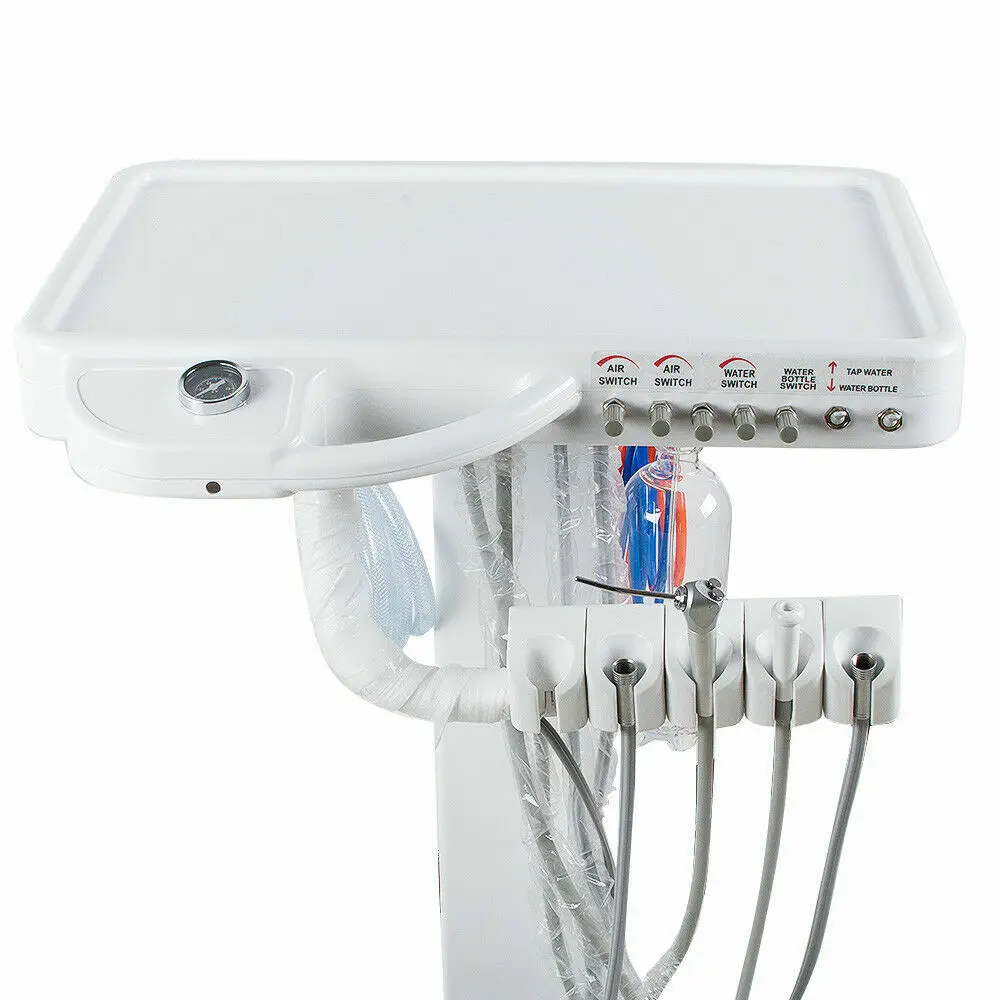 Einheit Tragbarer Rollwagen Dental Carrello mobile portatile con consegna automatica 4Loch