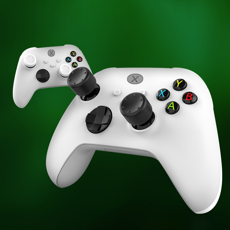 DATA FROG 8 Uds controlador de silicona analógico Thumb Stick Grip Cap para Xbox One/S/Series X S/PS5/PS4/Switch Pro Gamepad reemplazo