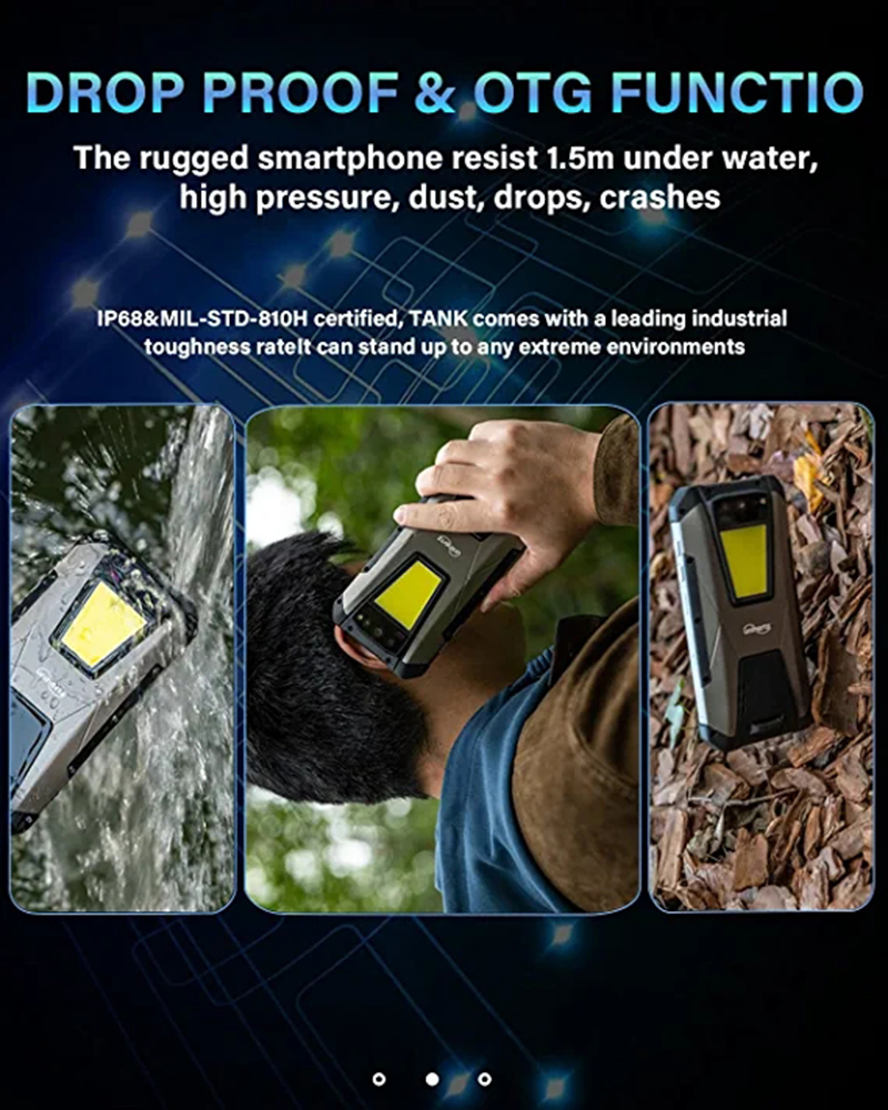 Unihertz TANK 22000mAh Rugged Smartphone Android 12 Cellphone Night Vision 108MP G99 12GB 256GB Mobile Phone