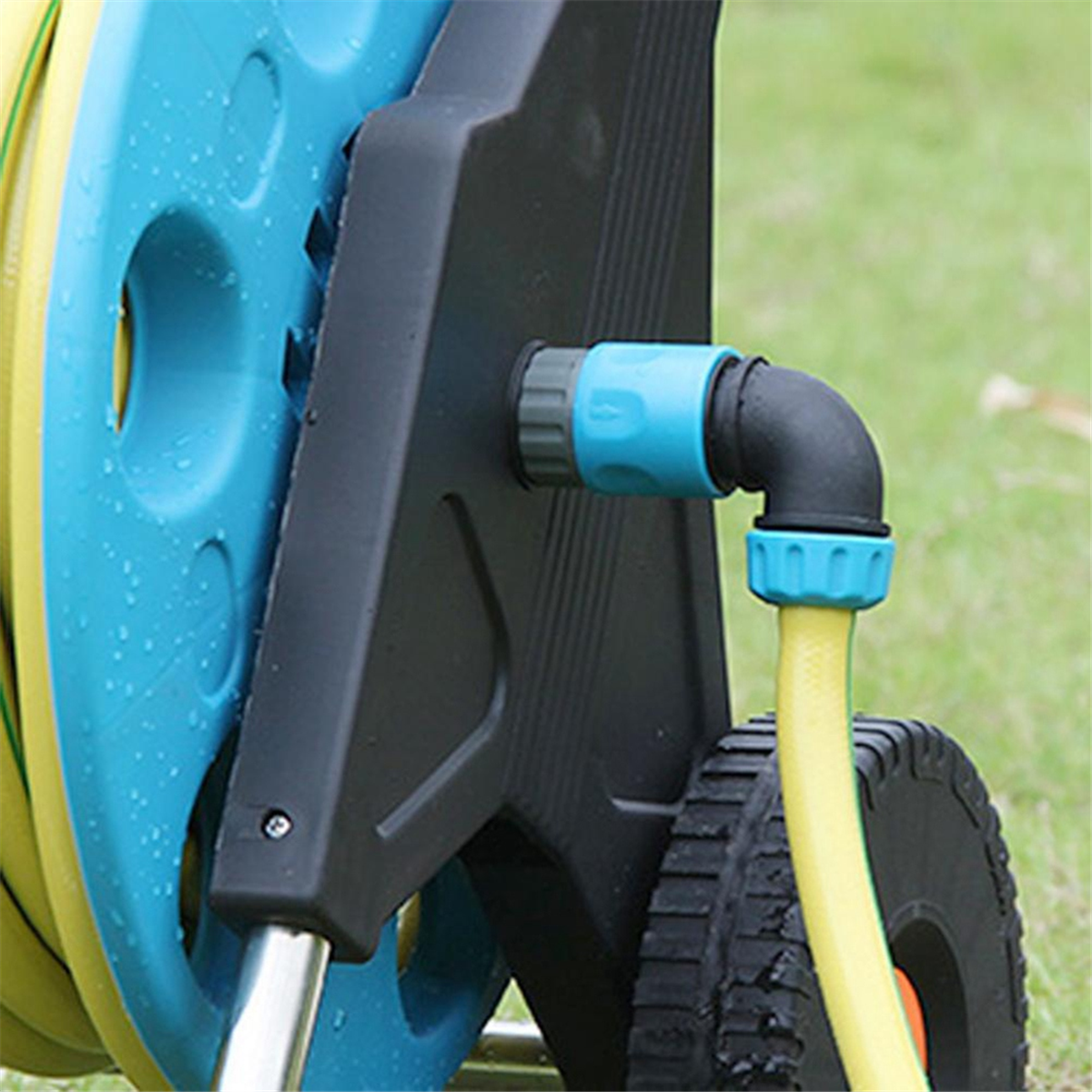 A72p cotovelo de 90 graus conector rápido 16mm abs irrigação de jardim mangueira de lavagem de carro conector de torneira de conexão rápida