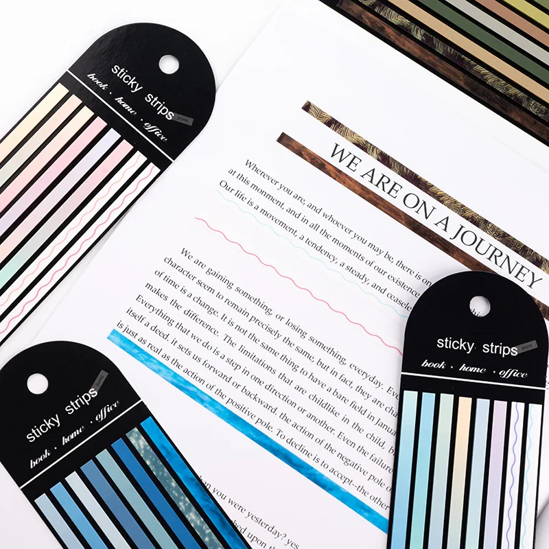 160 Sheets Transparentes Sticky Notes Self-Adhesive Annotation Read Books Bookmarks Tabs Notepad Aesthetic Stationery Index Tabs