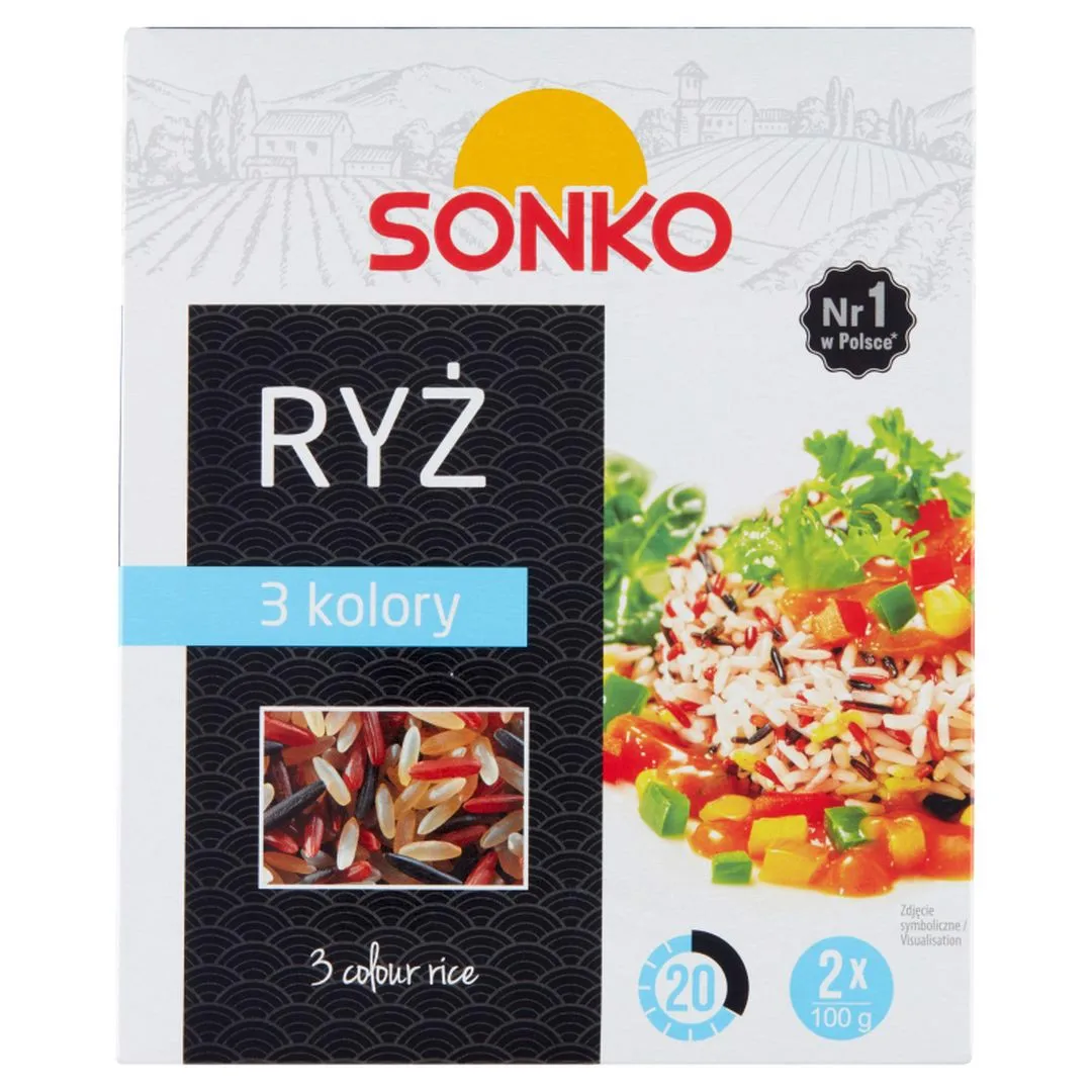 Sonko Ryż 3 kolory 200 g (2 x 100 g)