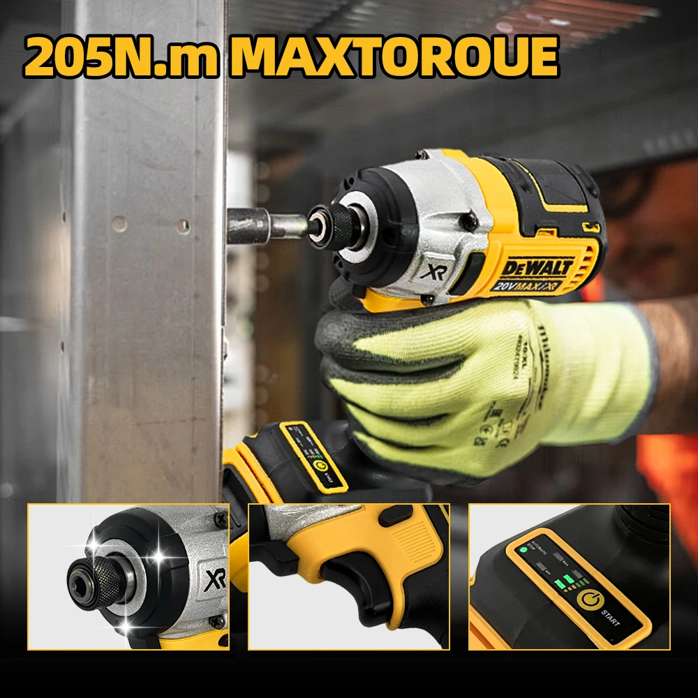 DEWALT DCD887 cordless impact driver 20V Lithium-ion cordless drill Electric screwdrive Rechargeable Brushless motor Power tools