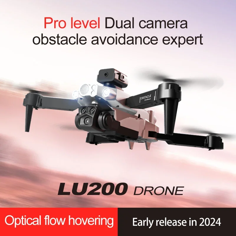 Lenovo LU200 Drone 8K Professionale Dual-Camera HD WIFI GPS Optical Localization Four-way Obstacle 10000M Remote Control Drone