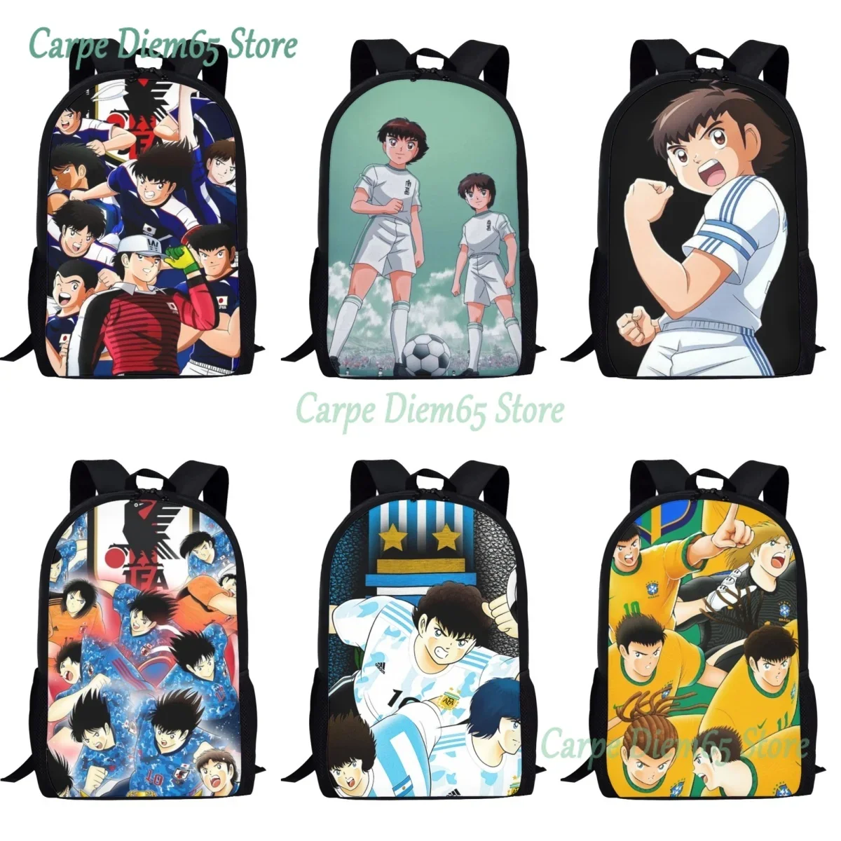 Японская школьная сумка капитана Цубаса, детский рюкзак для учащихся начальной школы, сумка для книг, повседневные сумки на плечо, большая вместимость