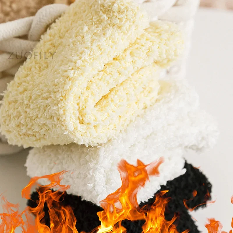 厚底フリースソックス,子供用ウォームソックス,男の子と女の子用,柔らかい赤ちゃん,秋,0〜5歳の新生児用の滑り止めフロアソックス