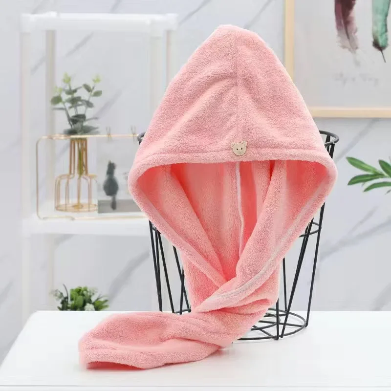 หมวกผมแห้งกีฬาผ้าเช็ดตัวเส้นใย Super Fine ผู้ใหญ่ผ้าเช็ดตัวผ้าขนหนูห้องน้ํา Soft Turban สําหรับผมแห้ง Miss Serviettes Face เปียก