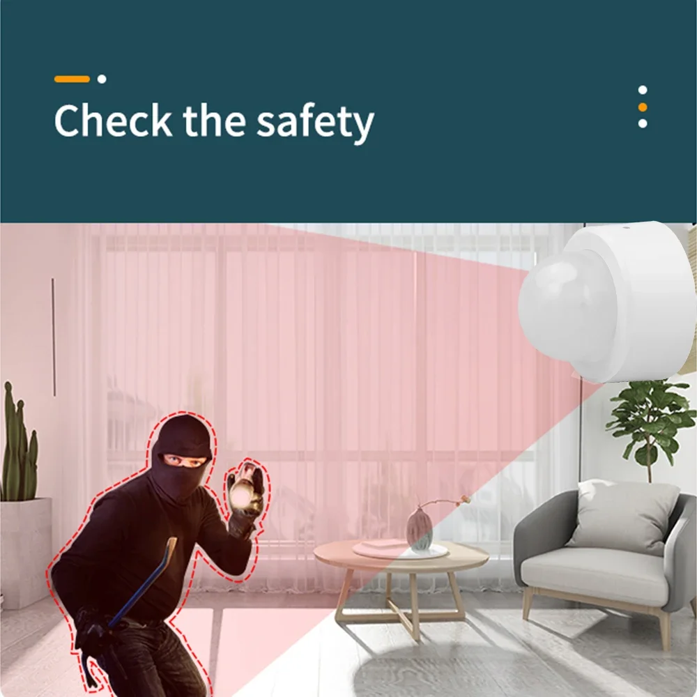 Haozee 2 en 1 Zigbee Mini PIR Detector de movimiento + Luz Lux brillante Sensor de alarma antirrobo de seguridad infrarroja pasiva