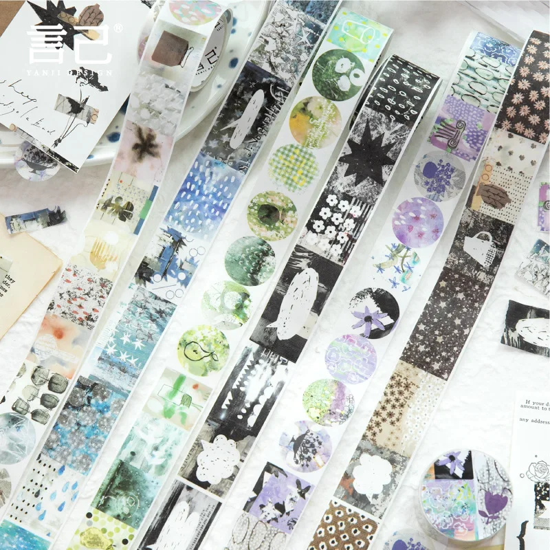 1 Uds./1 lote de cintas adhesivas decorativas, cintas de empalme desordenadas para mascotas, pegatinas japonesas para álbum de recortes de papel DIY