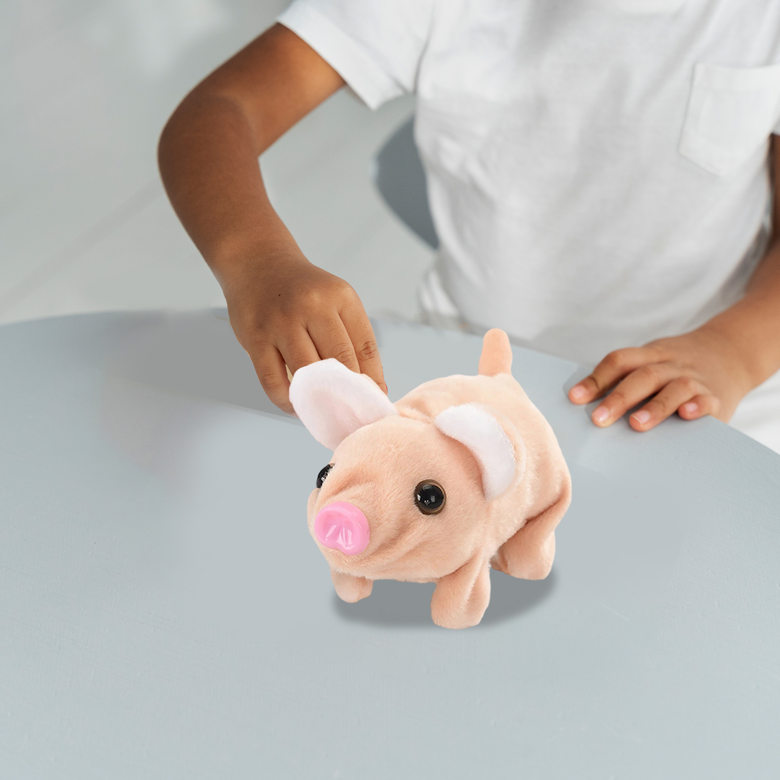 Cerdo de peluche electrónico vívido puede caminar hacer sonido para niñas y niños, regalo de cumpleaños