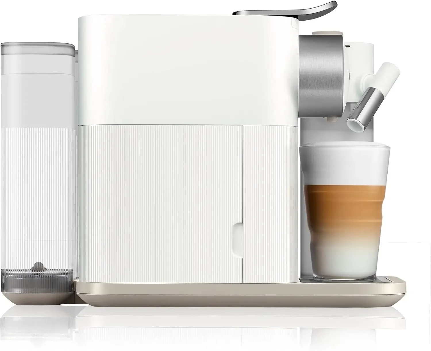 Nespresso Gran Lattissima EN640.W, Cafetera Automática, Cafetera de Cápsulas Monodosis, Leche Espumada Automática, Presión 19 Bares, Cappuccino, Latte, 1400W, Blanco Fresco Vitalidad