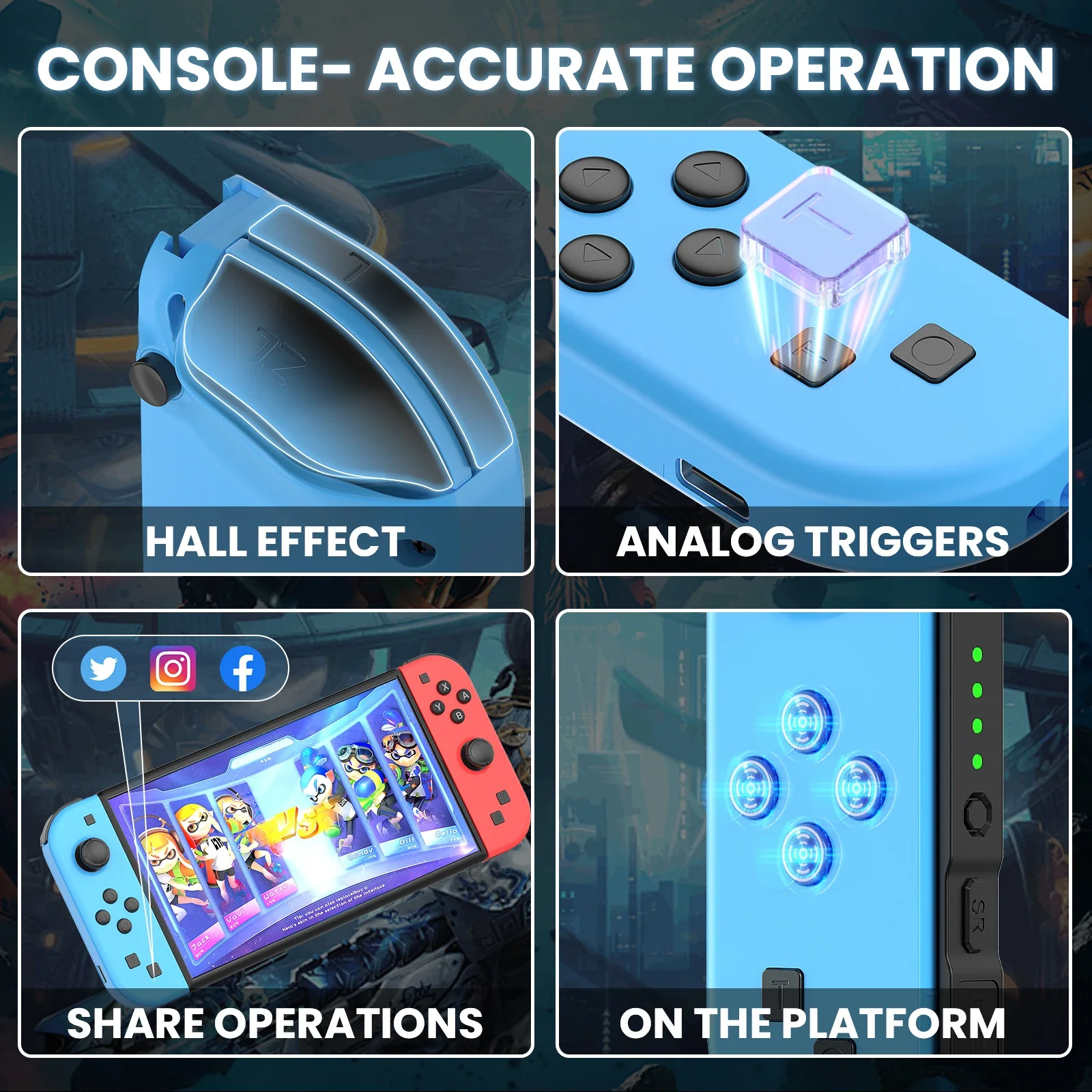 Joycons Gamepad para Nintendo Switch/Lite/Oled/Ios/Android controlador inalámbrico Bluetooth Joystick con consolas de videojuegos Trubo