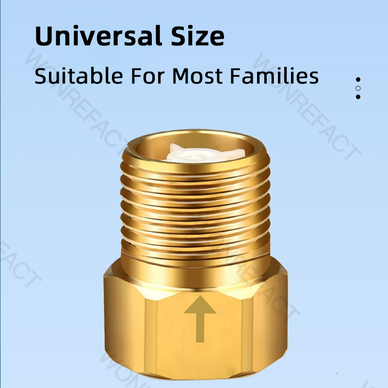 One-way check valve all-copper toilet anti-return bathroom water pipe stop valve anti-return water backflow check valve accessor