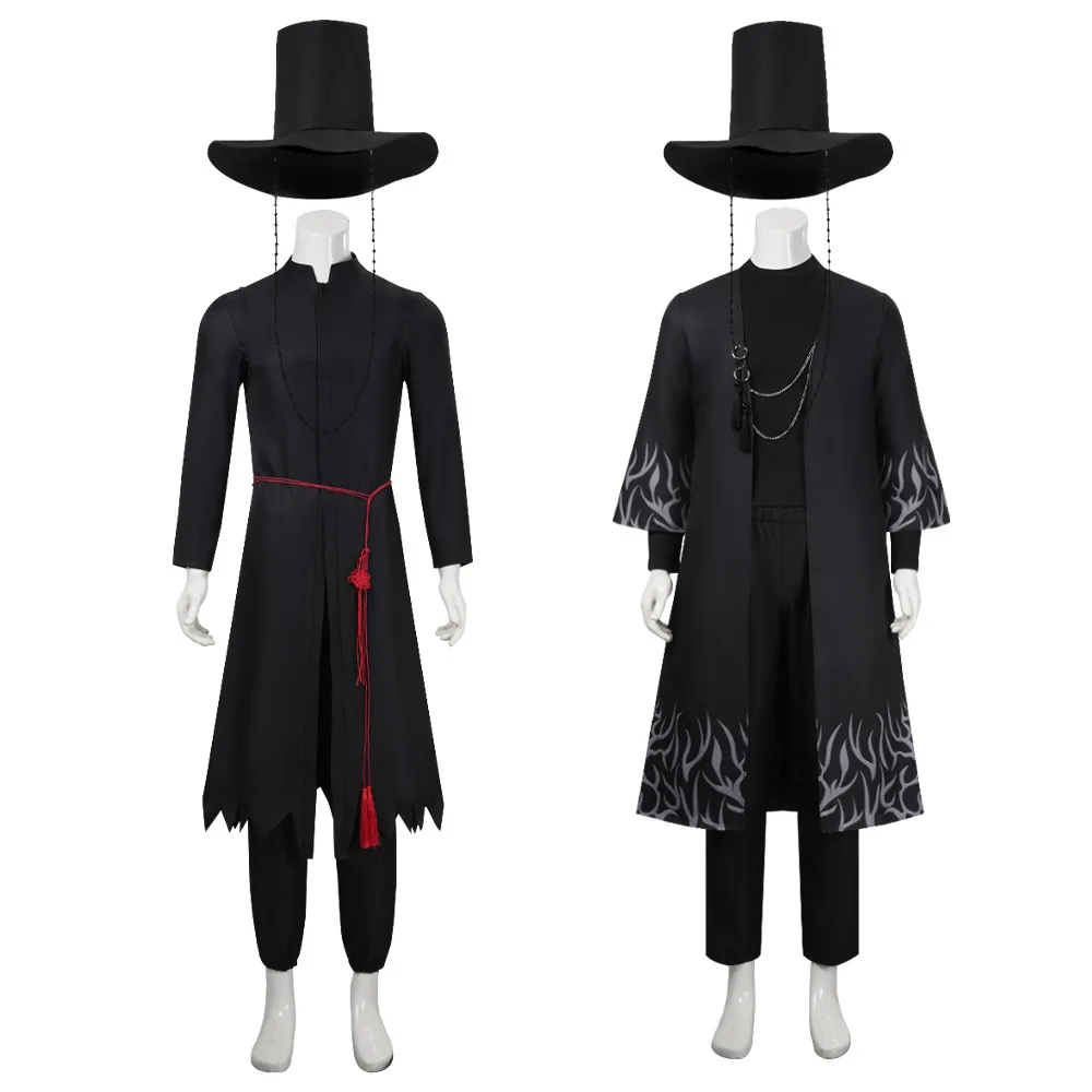 Película de Anime cazadores de demonios KPOP Saja Boys Jinu disfraz de Cosplay sombrero tu ídolo traje hombres disfraces de fiesta de Halloween
