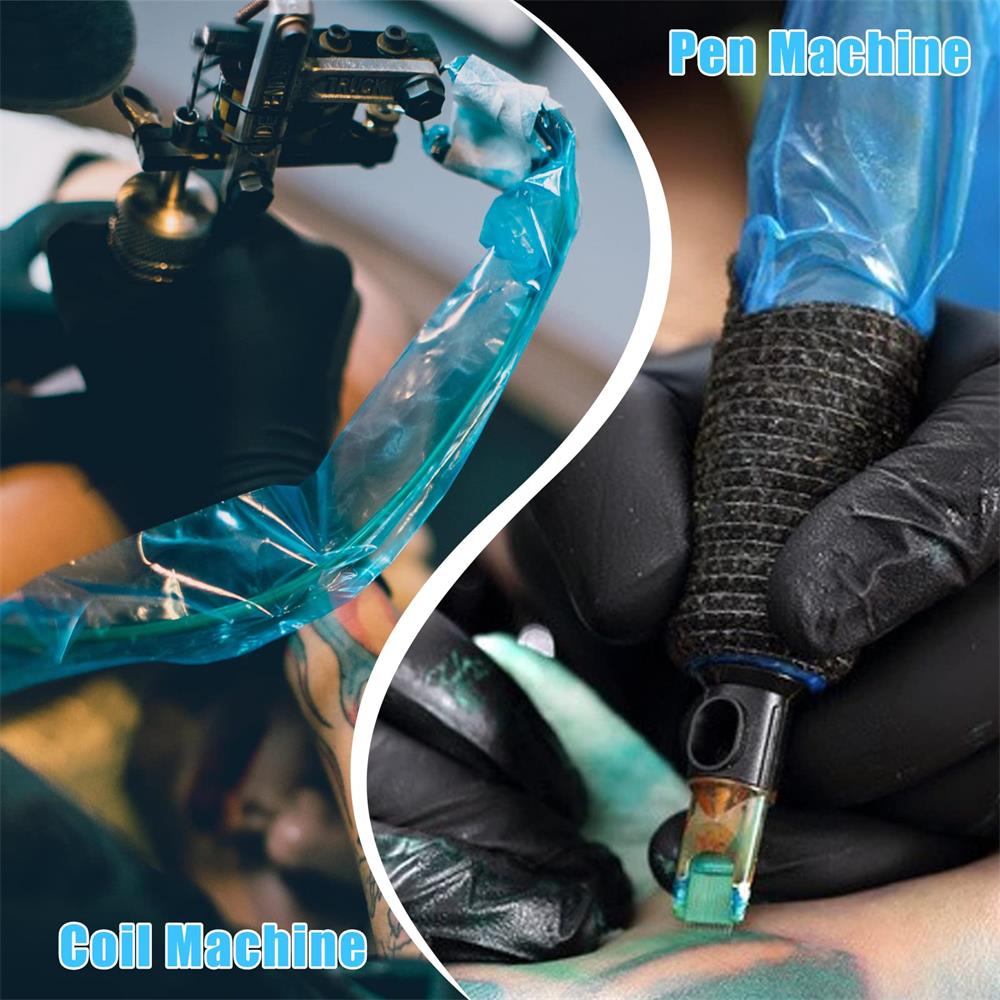 Couvercles de cordon de tatouage jetables, 100 pièces, couvertures de manchons de cordon de Clip de tatouage, fourniture d'accessoires de Machine à tatouer, sacs de Protection