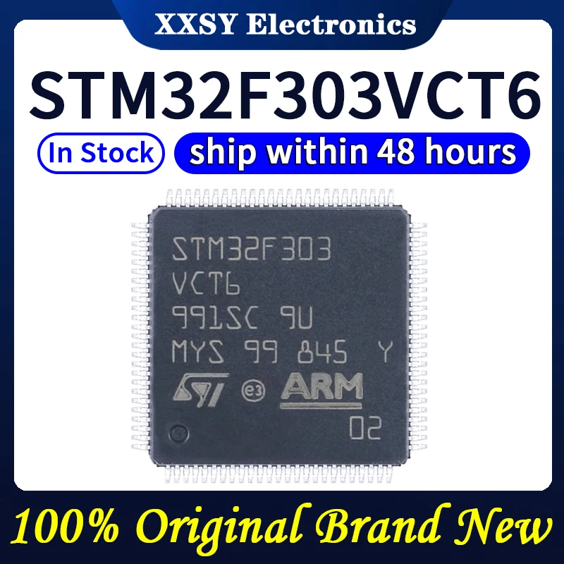 STM32F303CBT6 STM32F303CCT6 STM32F303RBT6 STM32F303RCT6 STM32F303RET6 STM32F303VCT6 STM32F303VET6 En stock 100% Original y nuevo