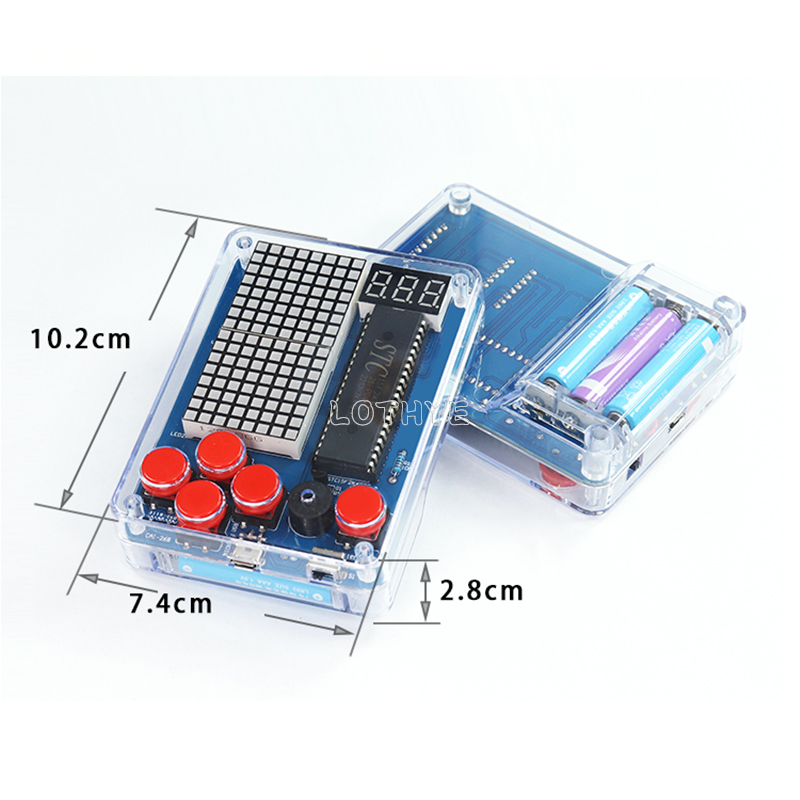 DIY Electronic Kit Game Retro Classic Making Snake Plane Racing Mini Pixel Game Console Electronic Component Soldering Assembly