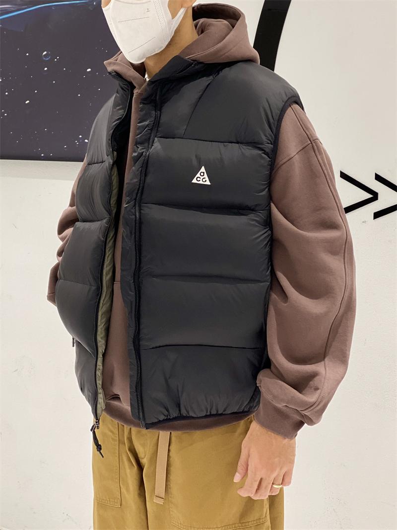 Warm Tech Cotton Vest Sports Function Outerwear Qucon Youth Popular Sle Regular Thickness Japanese Retro Pattern Solid Color