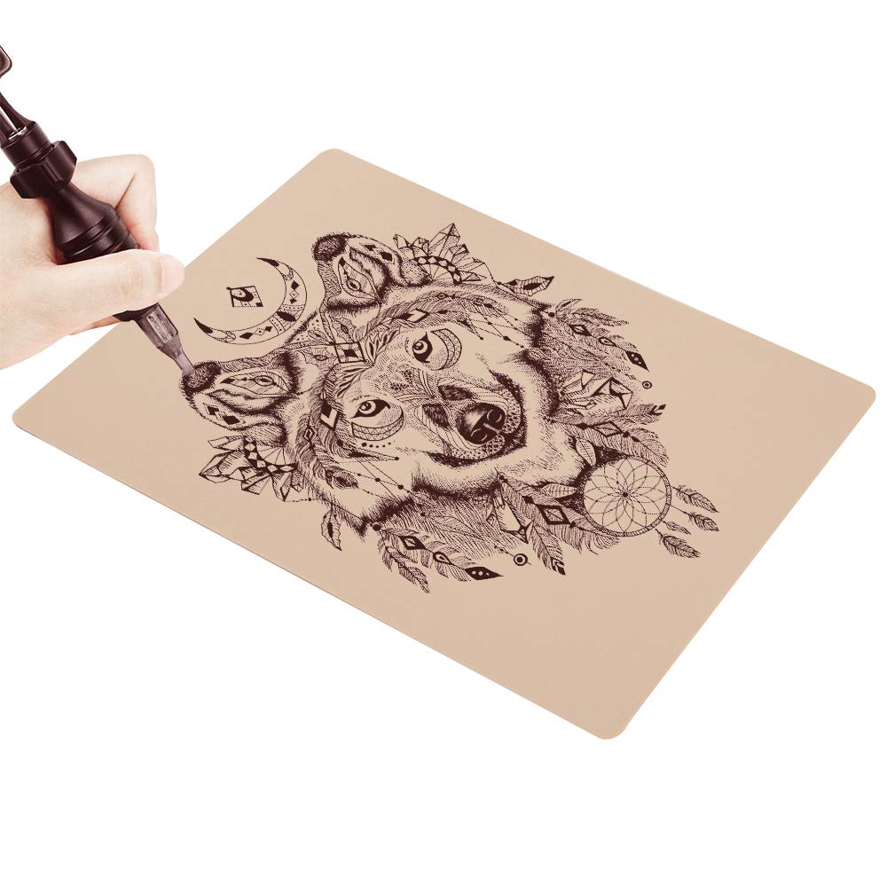 20/10/5/3/1 Uds. Piel de práctica de tatuaje piel de tatuaje falso en blanco cuero sintético para maquillaje permanente tatuaje herramienta de ejercicio para principiantes