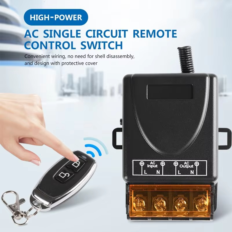 RF Wireless Remote Control Switch 433Mhz  AC 110V 220V  High Current Relay Receiver for Door Motor LED Electric Appliance
