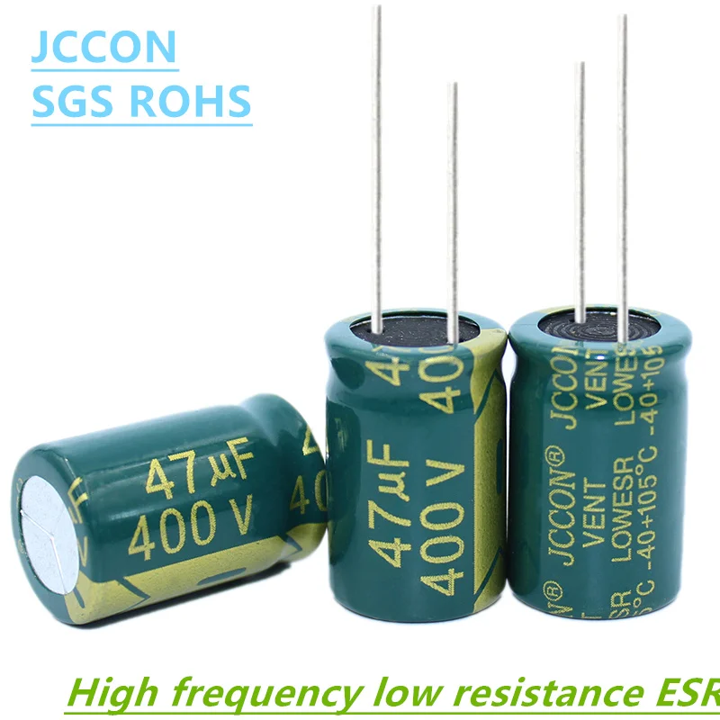 400v 2.2uf 4.7uf 6.8uf 10uf 15uf 22uf 33uf 47uf 68uf 82uf 100uf 120uf 150uf 180uf 220uf JCCON Aluminum Electrolytic Capacitor