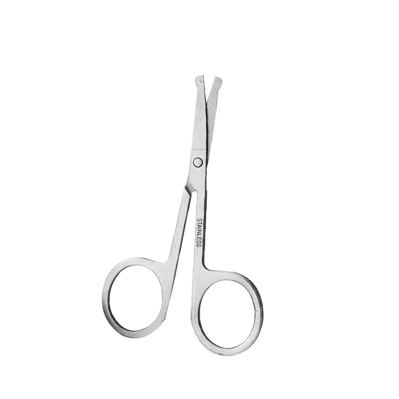 Forbici per peli del naso alla moda Trimmer per il viso con taglio dell'orecchio Strumento di bellezza alla moda in acciaio inossidabile MJ004