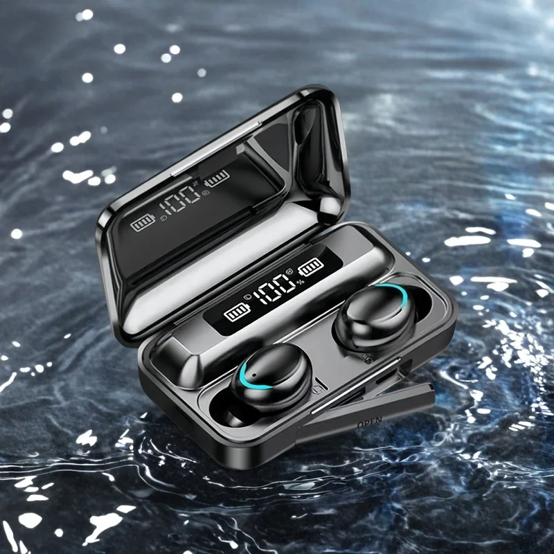 Auriculares TWS Bluetooth 9D estéreo de graves altos auriculares deportivos manos libres Control táctil Tws auriculares inalámbricos auriculares impermeables