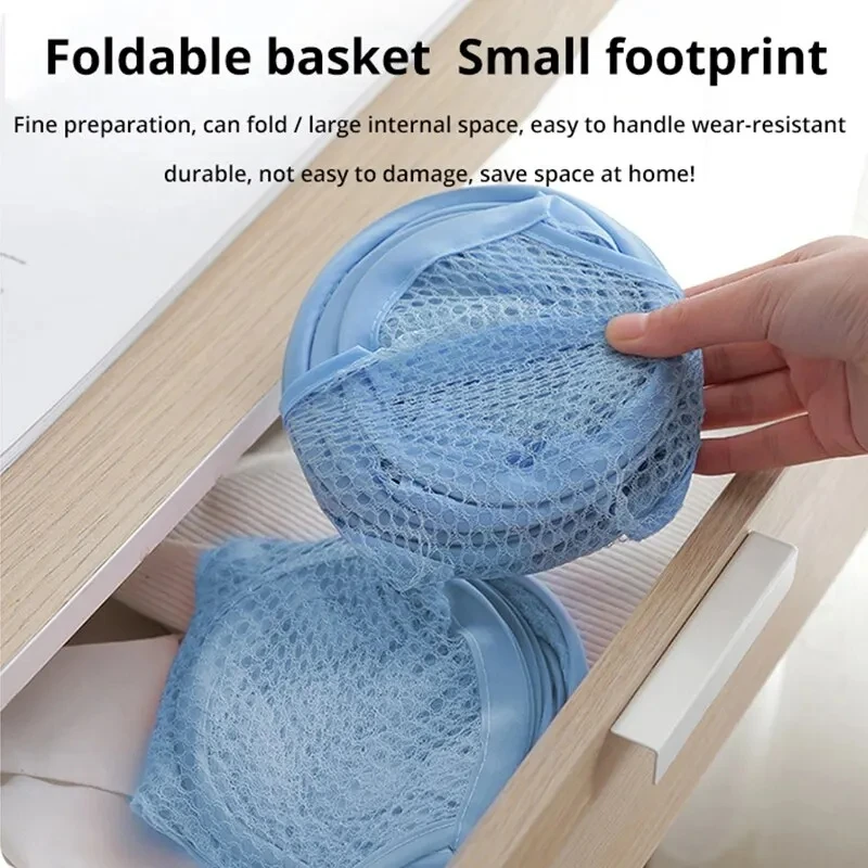 Cesta plegable para almacenamiento de ropa sucia, cesta de malla para almacenamiento de ropa sucia, bolsa de almacenamiento de juguetes, cubo de almacenamiento para el hogar