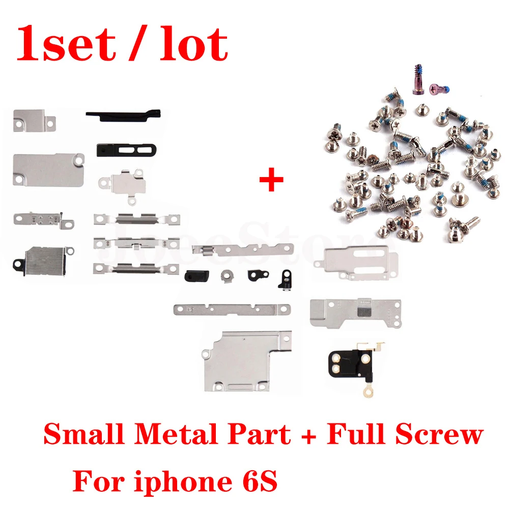 Full Set Small Metal Inner Holder Accessories For iPhone X XS XR 11 Pro Max 6 6S 7 8 Plus Bracket Shield Plate With Full Screws