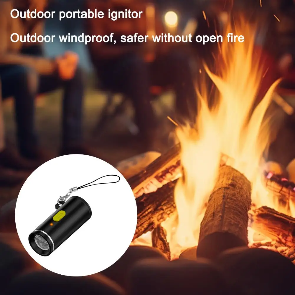 PHONEPACE Ultra - ¡Pequeño volumen! Encendedor enchufable tipo C, resistente al viento para uso al aire libre, preocupación, libre para viajes de negocios