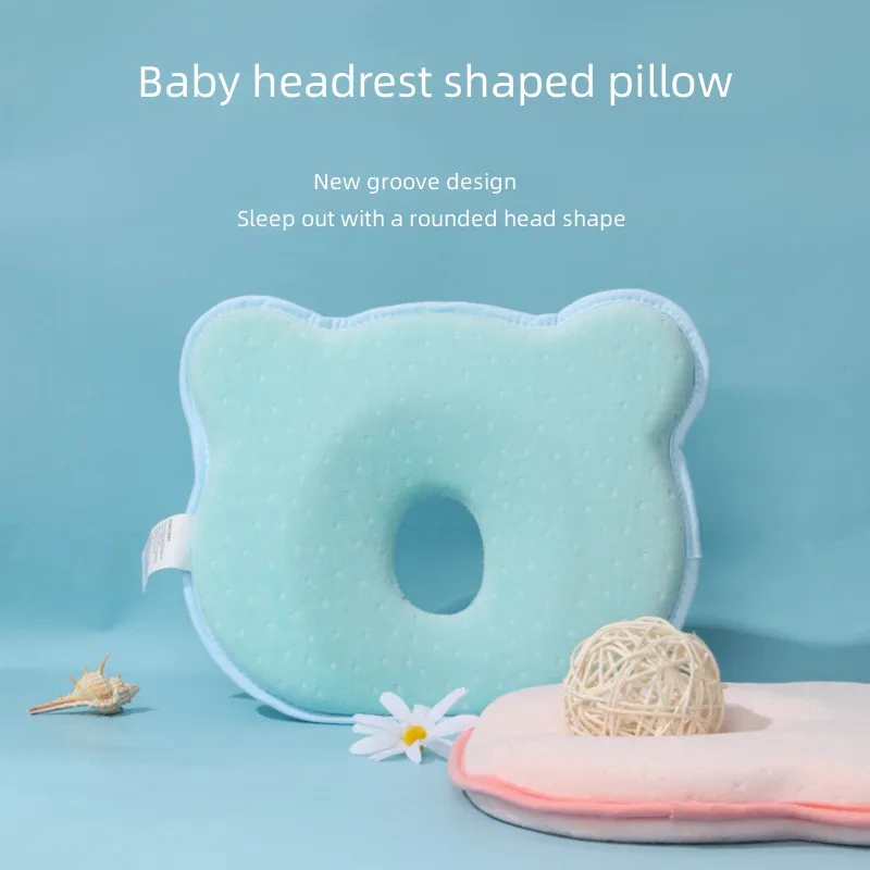 หมอนเด็กกํามะหยี่ทารกแรกเกิดBreathable Shapingหมอนเด็กSleepตําแหน่งPad Anti Rollหมอนเด็กวัยหัดเดิน