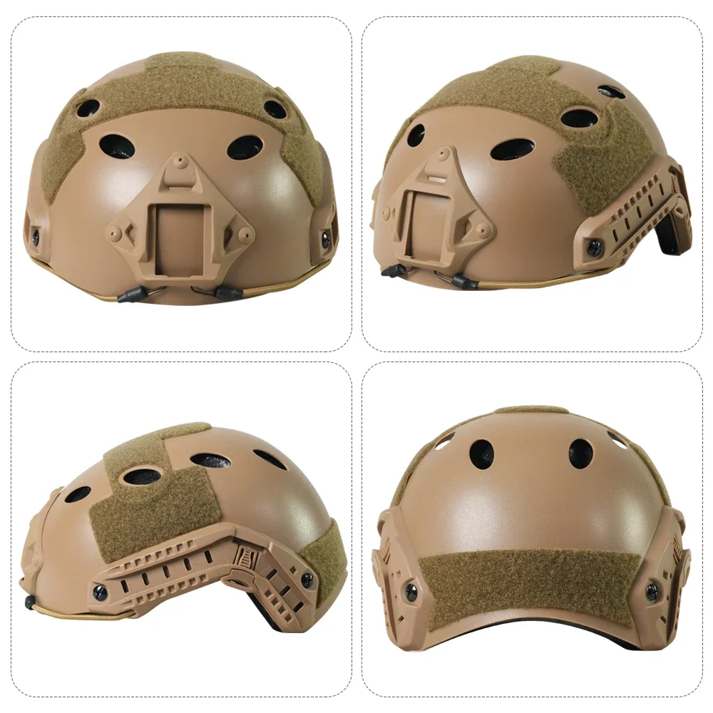 Capacete rápido abs leve capacete pistola de ar mh esportes comuns ao ar livre pj pistola de ar tiro cs proteção policial especial
