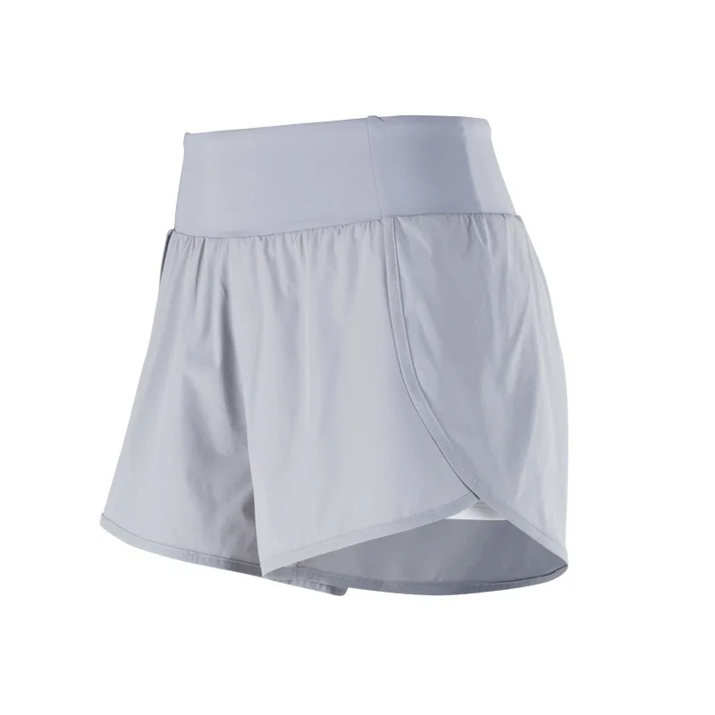 Short d'entraînement ample taille haute pour femmes, short de course de Yoga à séchage rapide avec doublure intégrée, vêtements de sport décontractés d'été