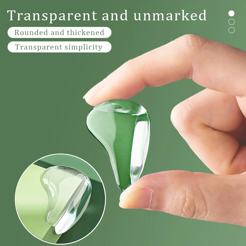 4/10 Pcs Corner Protection Guard Soft And Transparent Self-adhesive Furniture Silicone Childproof Sharp Table Corners Bumpers