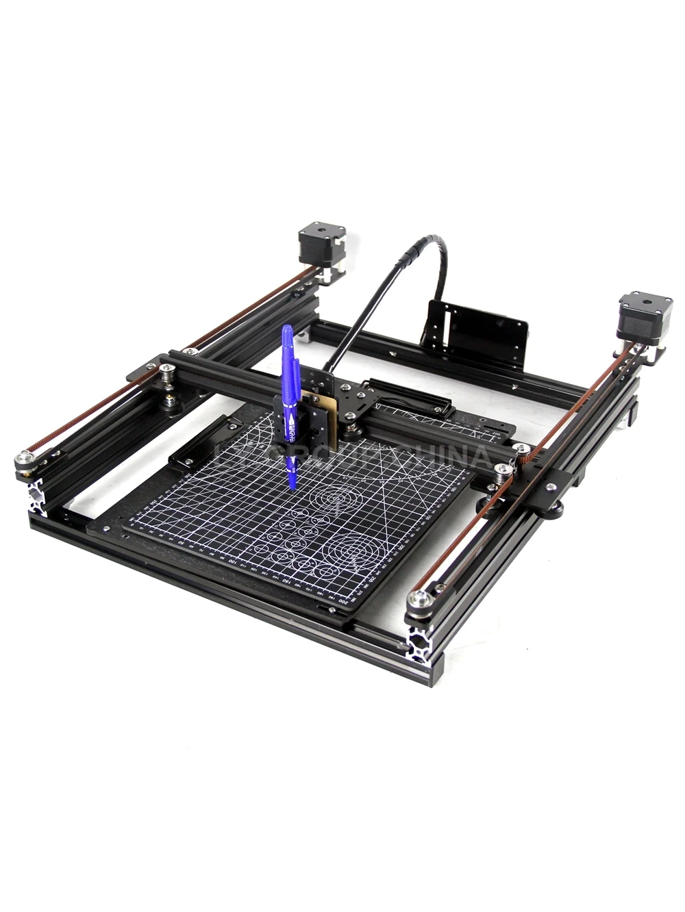 DIY Disassembled LY Frame Type Belt Pulley Pen Drawing Robot Machine Lettering XY-plotter For Sketch Writing EBB Motherboard