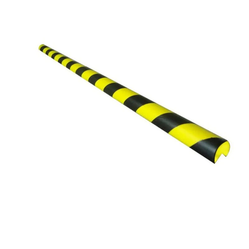 KOOJN PU Foam nero giallo avvertimento poliuretano striscia protettiva autoadesiva parcheggio striscia Anti-collisione angolo domestico