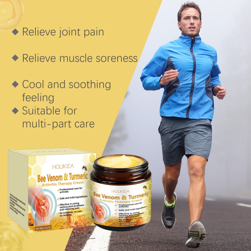 Bee Venom Turmeric Arthritis Therapy Cream Relieve Arthritis Pain Soothing Hand and Foot Joint Discomfort Massage External Cream