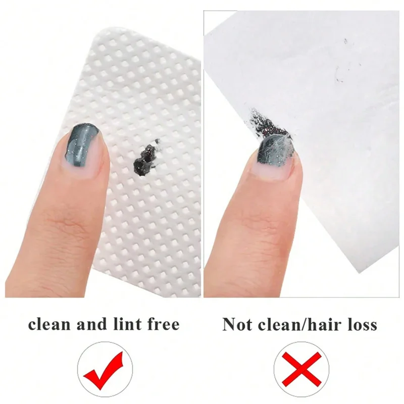 Lint ฟรีผ้าฝ้ายเล็บ Remover ผ้าเช็ดทําความสะอาดเครื่องมือทําความสะอาดเล็บผ้าเช็ดทําความสะอาดเคล็ดลับ UV GEL Polish Removal Pad กระดาษผ้าเช็ดทําความสะอาด