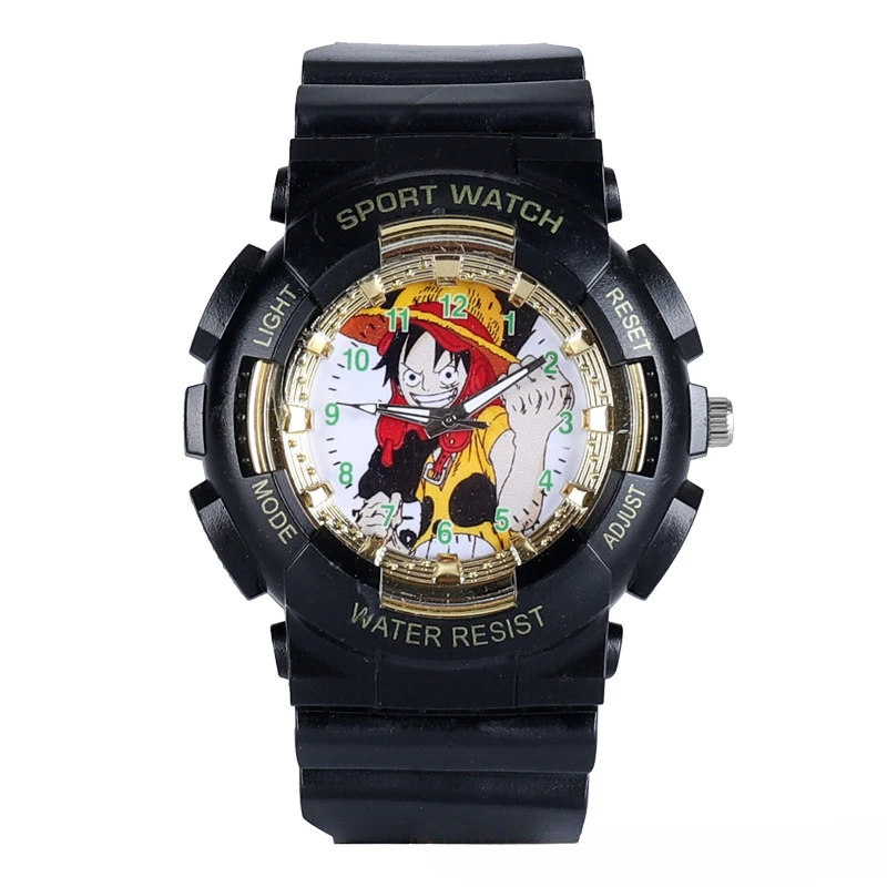 One Piece Quartz Sports Pointer Watch, relógio eletrônico infantil, Color Block, moda ao ar livre