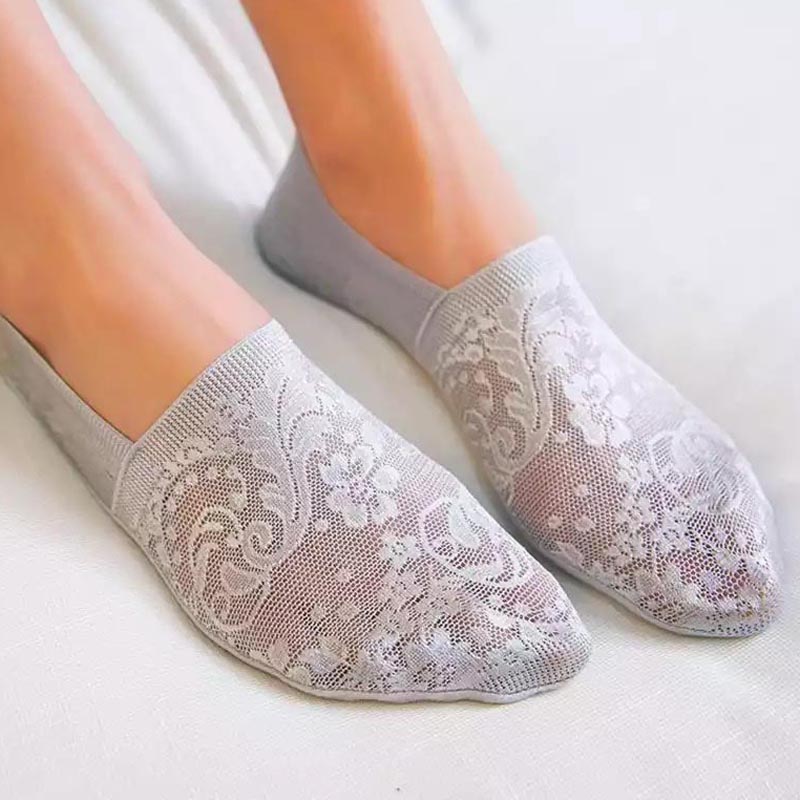 5 Paar Kanten Onzichtbare Sokken, Comfortabel