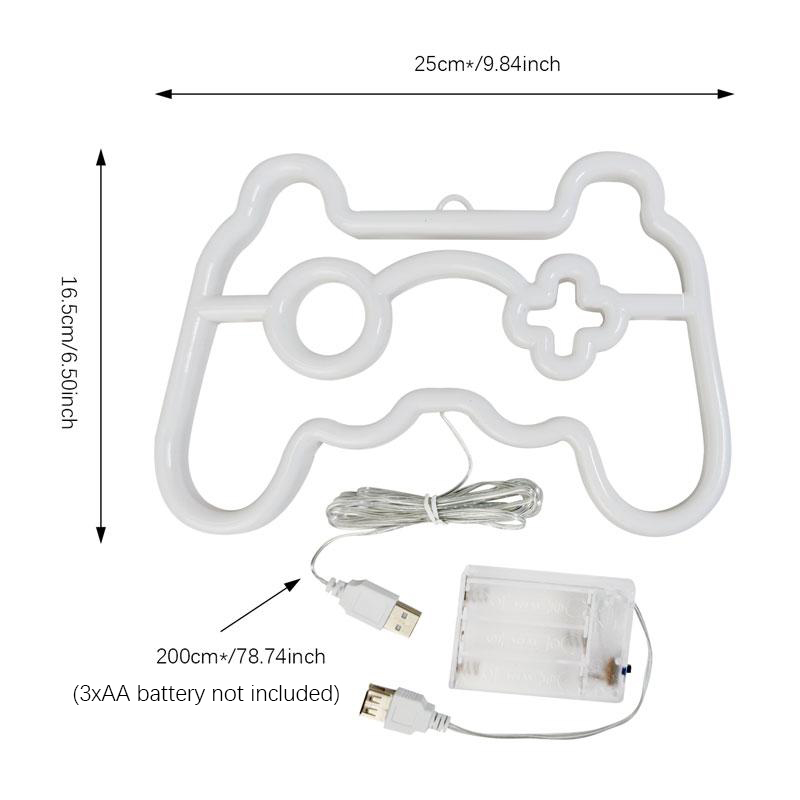 Neony LED Lampy USB do gier Lampy ścienne z logo Neonowe lampy ścienne na prezenty świąteczne Gry imprezowe E-sport Pokój Kemping Wystrój domu