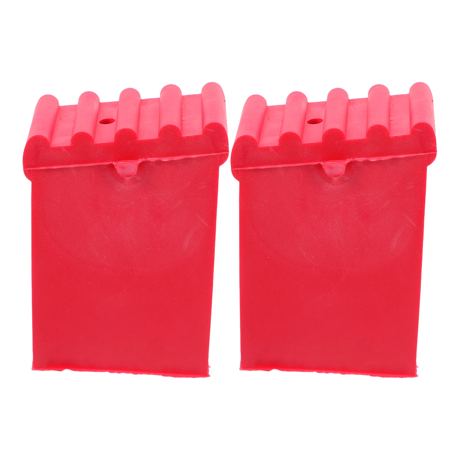 2 pezzi Coprigambe per scale Tappetino per piedi Cuscini antiscivolo Cappuccio di protezione Cuscinetti di estensione Rosso